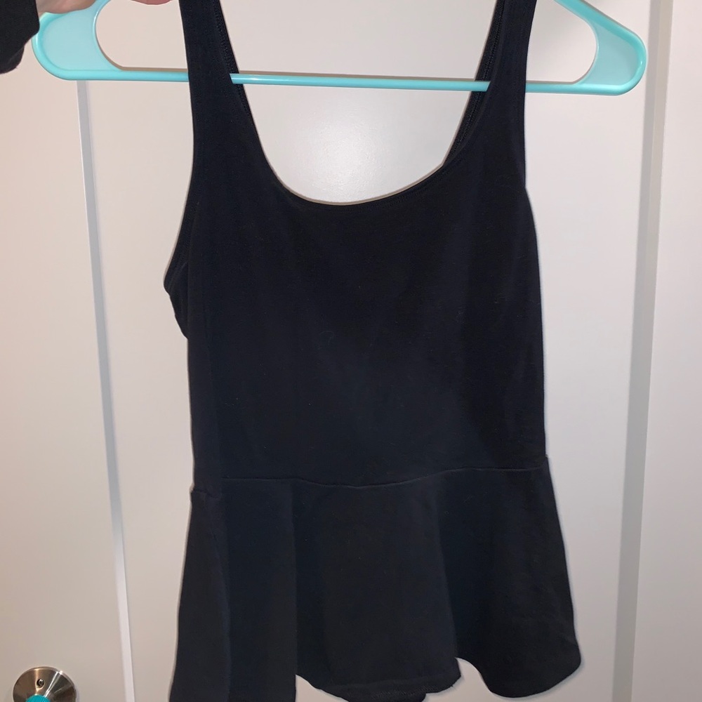 black tank top